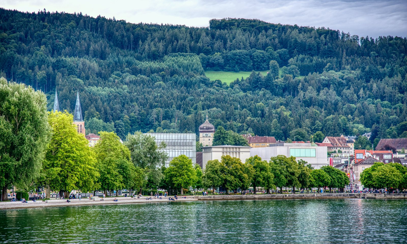 Bregenz – Blick über die Altstadt und den Bodensee